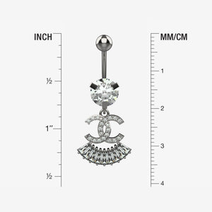 branded belly piercing jewellery - latest silver belly button piercing - IndoLibas