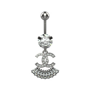 branded belly piercing jewellery - latest silver belly button piercing - IndoLibas