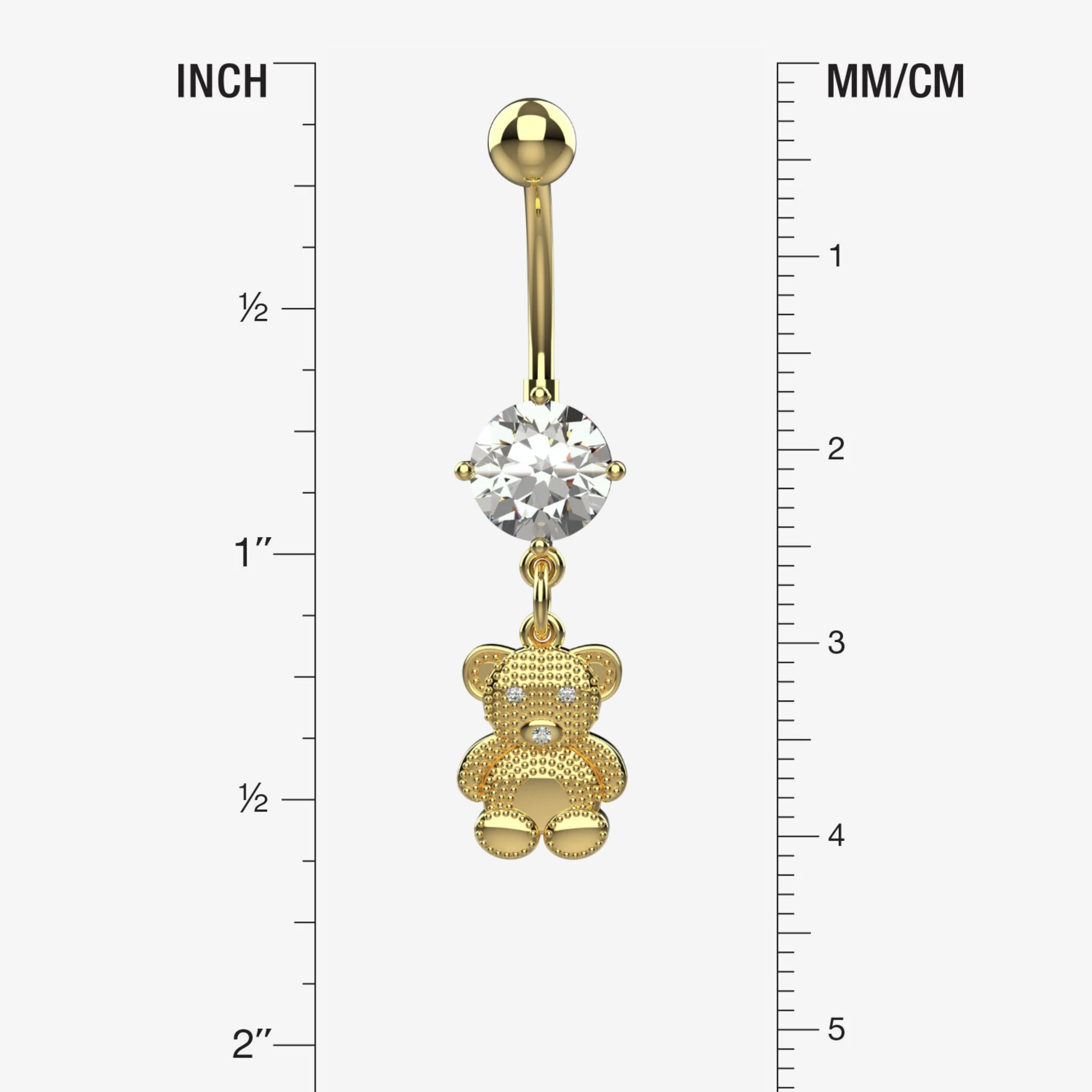 Belly Button Ring Piercing - Size Guide
