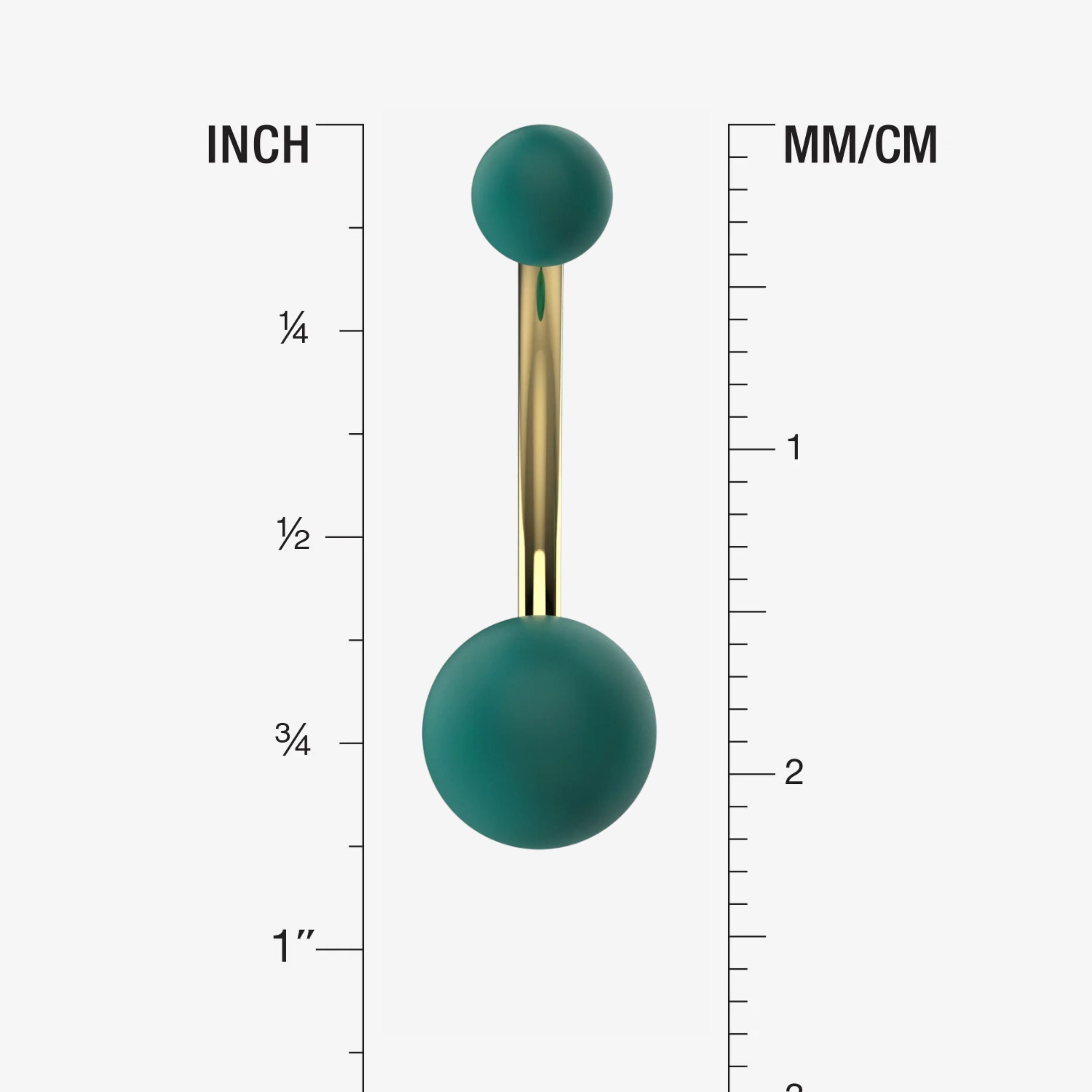 Belly Button Ring Piercing - Size Guide