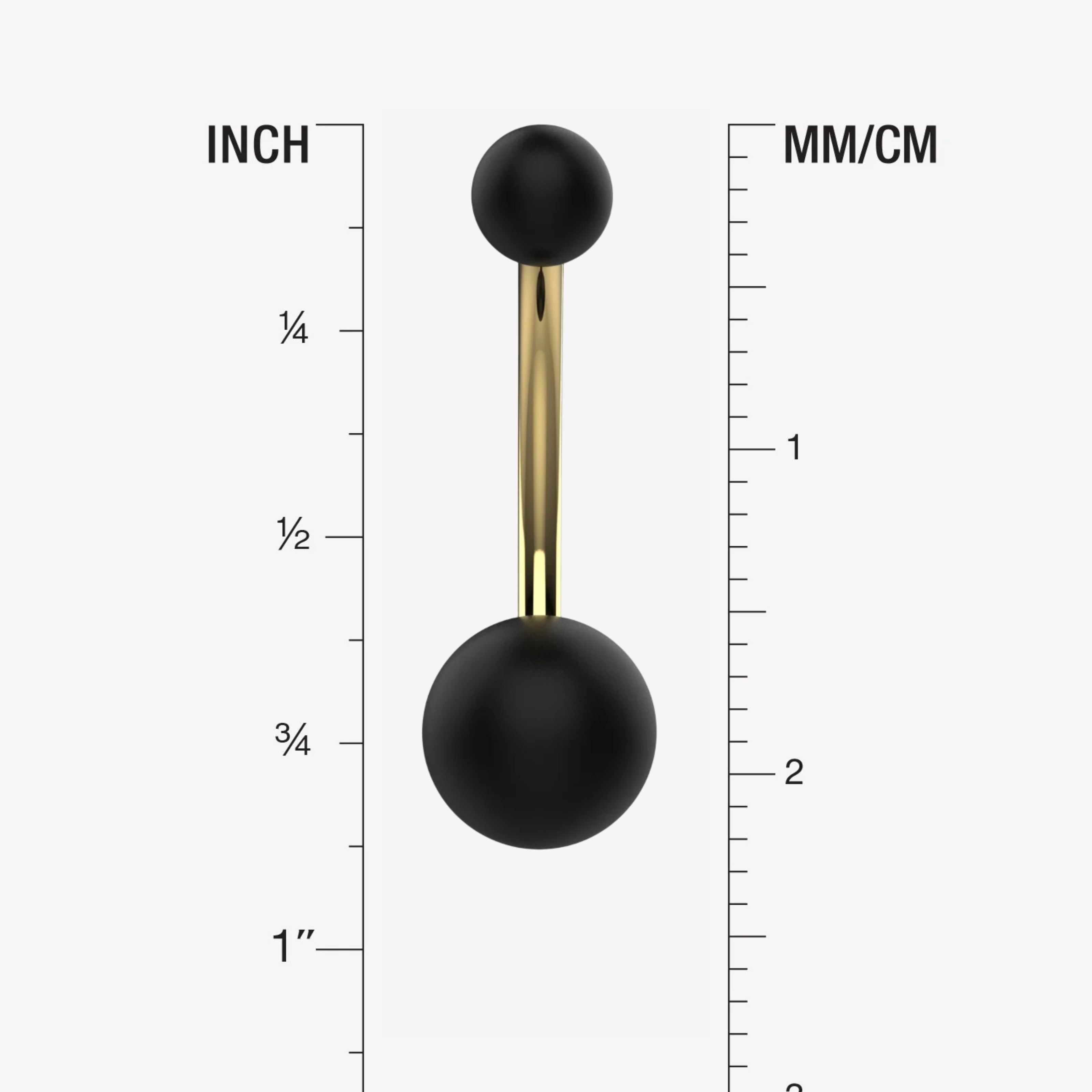 Belly Button Ring Piercing - Size Guide