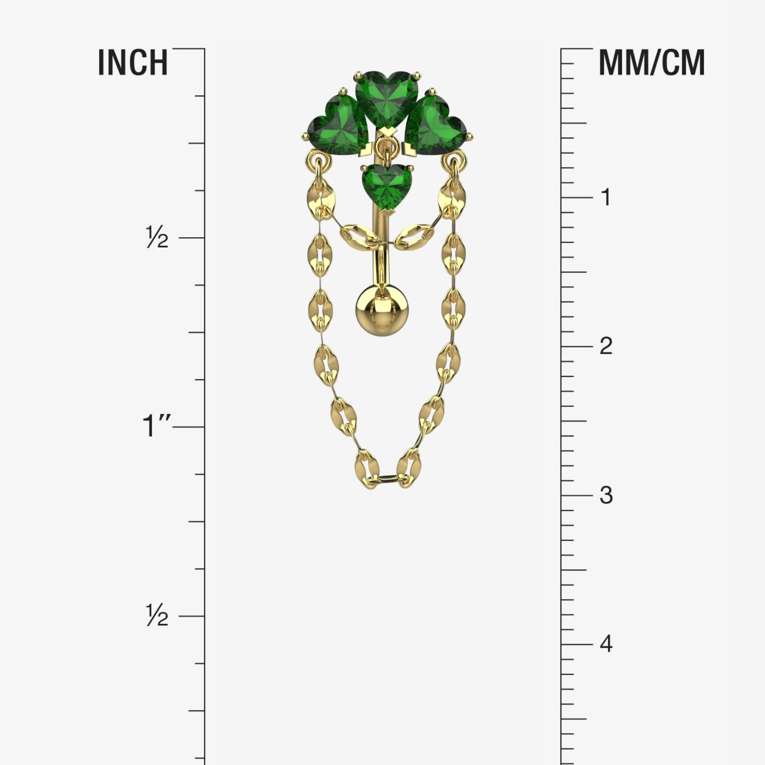 Belly Button Ring Piercing - Size Guide