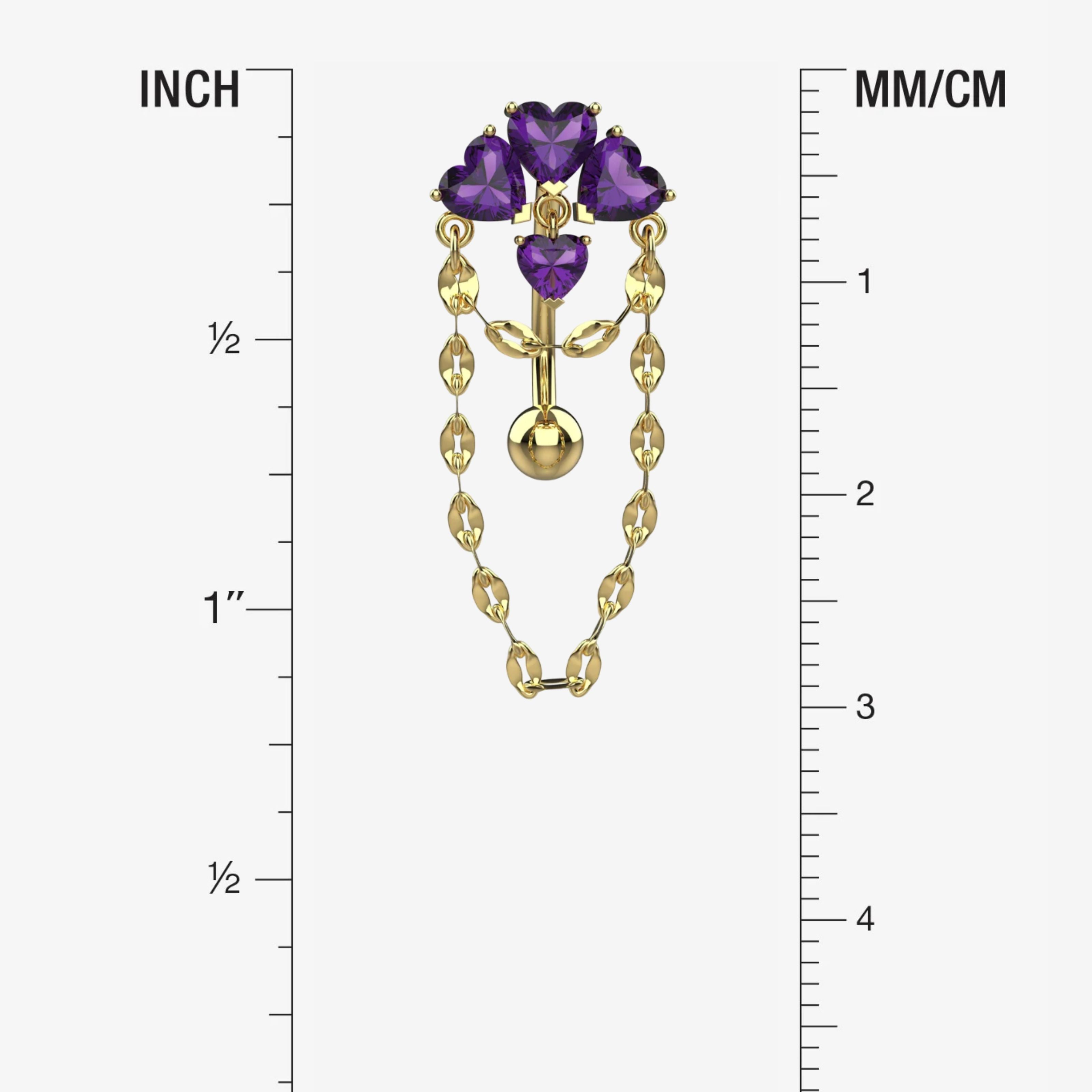 Belly Button Ring Piercing - Size Guide