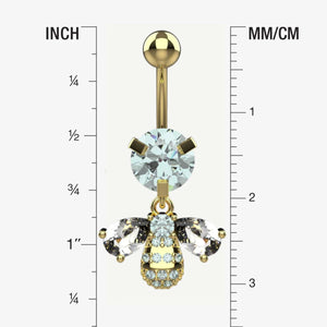 Silver Belly Button Ring Piercing - Size Guide