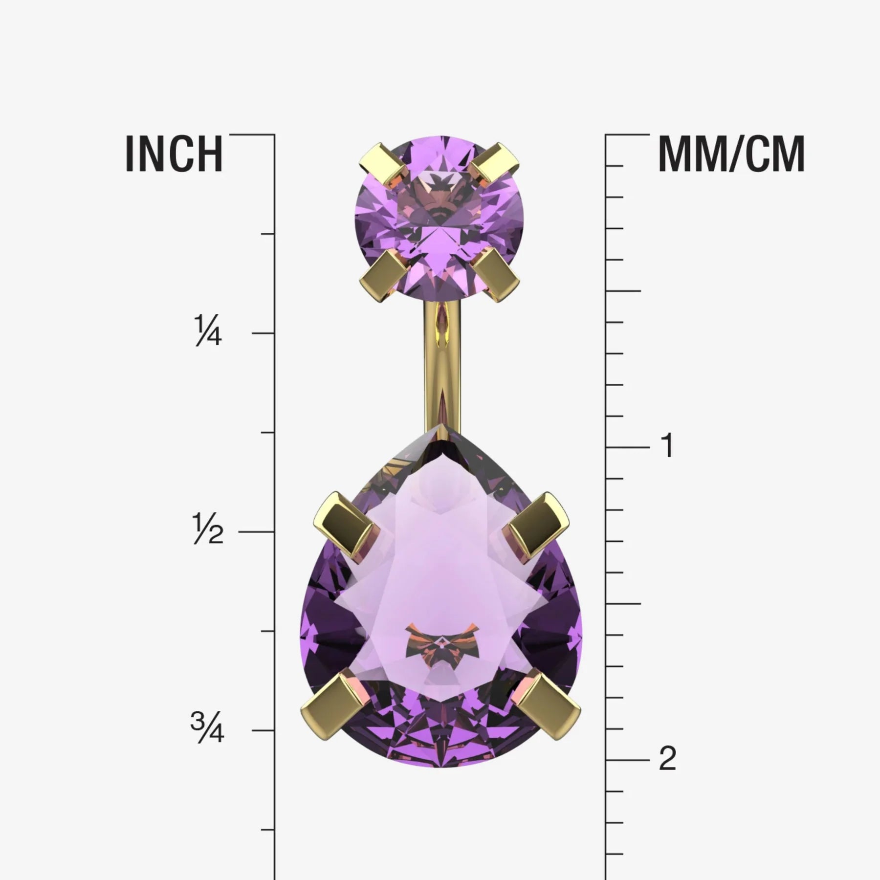 Belly Ring Jewellery - Size Guide