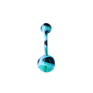 colorful belly ring piercing - stylish belly jewellery for women - IndoLibas