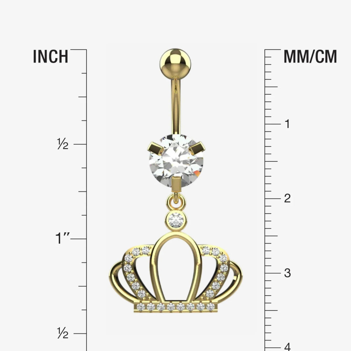 crown design silver belly ring - latest belly ring jewellery for indian women - IndoLibas