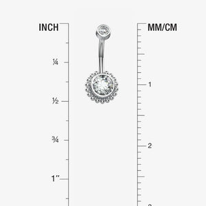 Crystal Belly Button Ring - Belly Rings for Women - IndoLibas