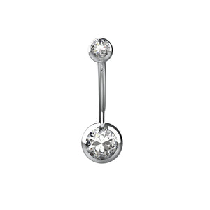 Crystal Belly Button Ring – Sparkling Navel Piercing Jewelry - IndoLibas