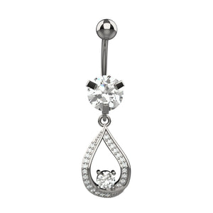 Diamond Belly Button Ring – Navel Piercing Jewelry - IndoLibas