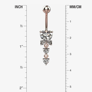 Large heart shaped clear CZ crystal with two round side stones