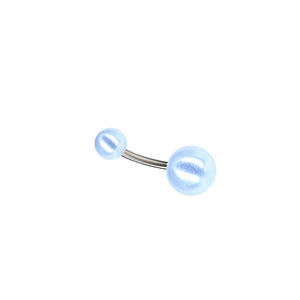 pearl belly ring piercing - gold and silver belly rings jewellery - IndoLibas