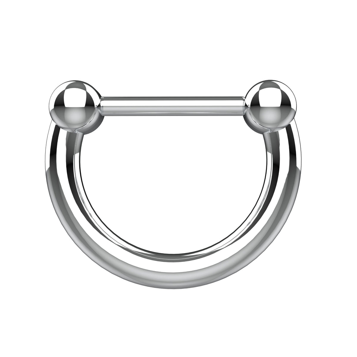 septum ring traditional silver - indian nose piercing jewellery - IndoLibas
