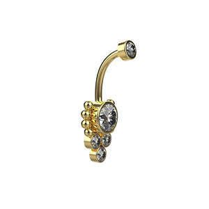 silver & gold belly rings – stylish navel jewellery for women india - IndoLibas