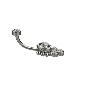 silver & gold belly rings – stylish navel jewellery for women india - IndoLibas