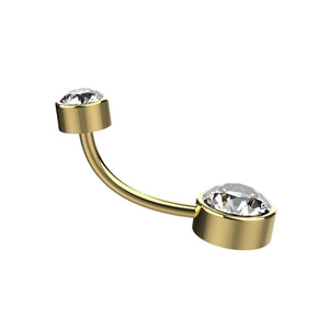 simple belly ring silver & gold - latest belly rings collection for indian women - IndoLibas
