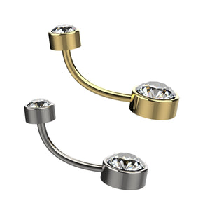 simple belly ring silver & gold - latest belly rings collection for indian women - IndoLibas