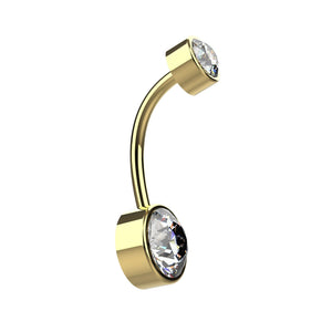 simple belly ring silver & gold - latest belly rings collection for indian women - IndoLibas