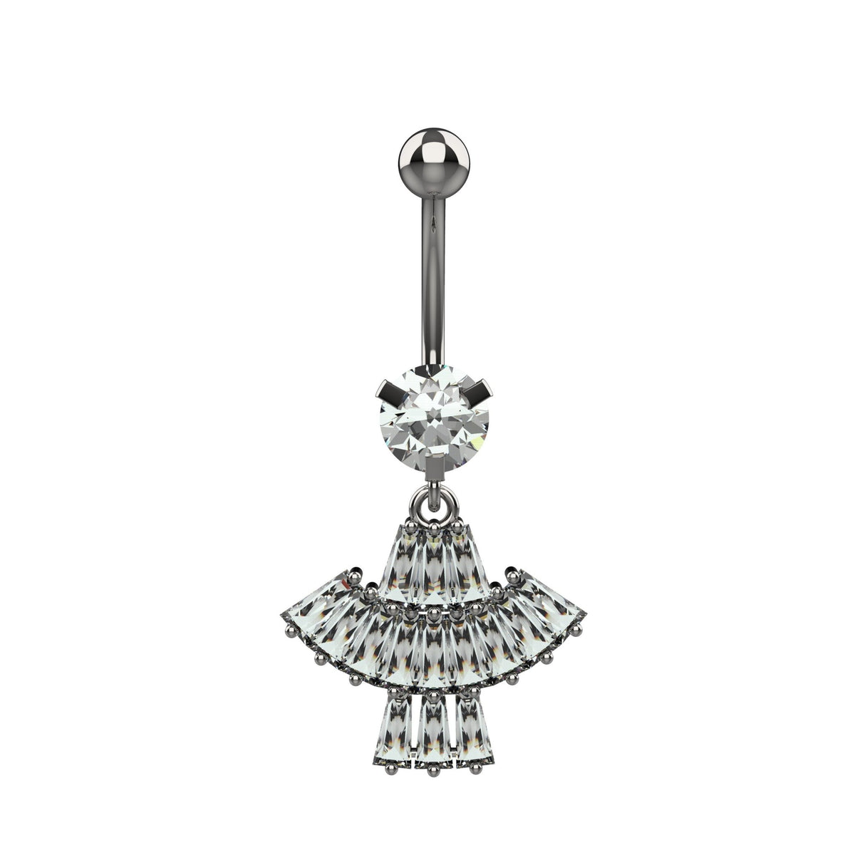 traditional belly ring for women- indian navel ring gold and silver - IndoLibas