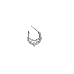 traditional septum ring - tribal nose ring, ethnic piercing jewellery - IndoLibas