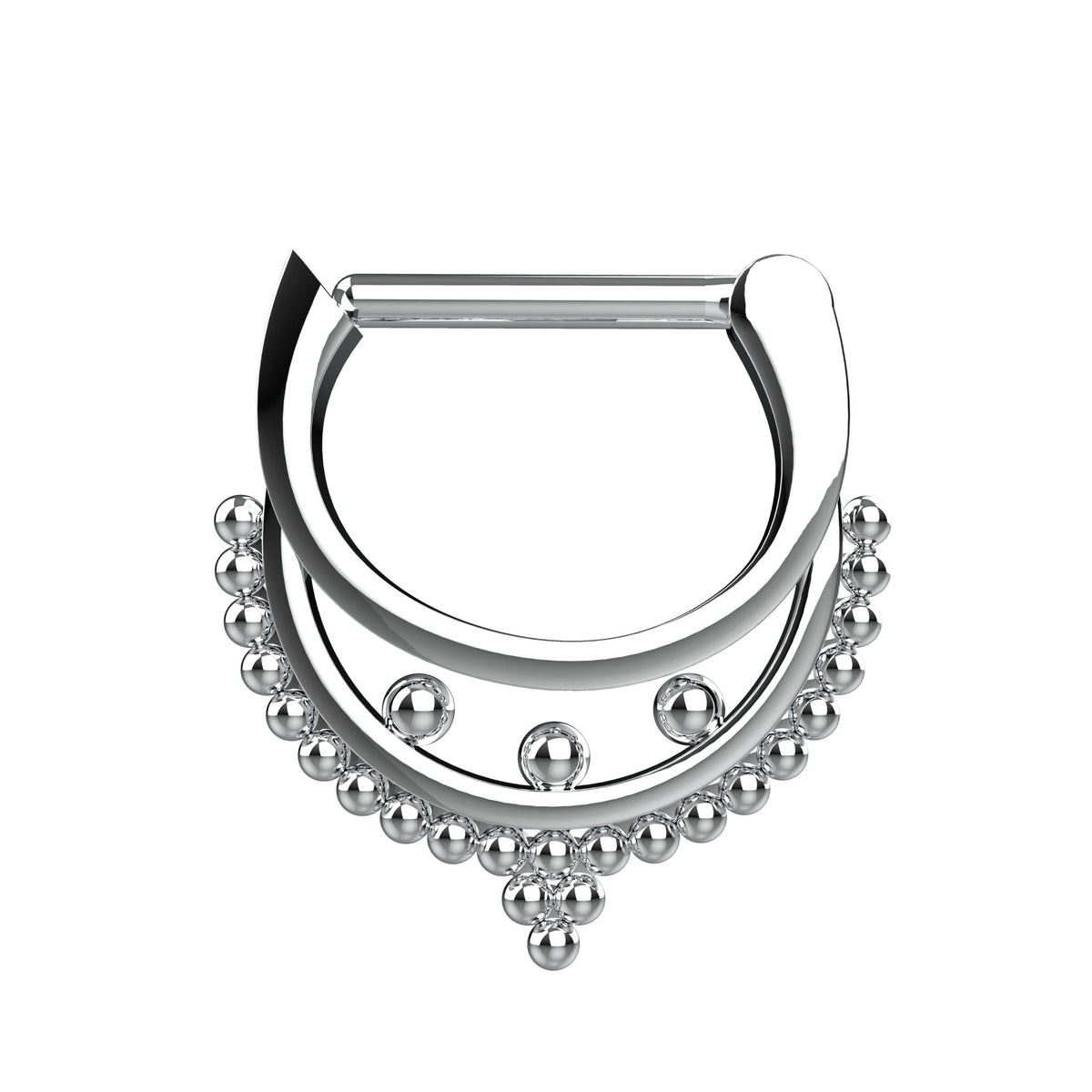 traditional septum ring - tribal nose ring, ethnic piercing jewellery - IndoLibas