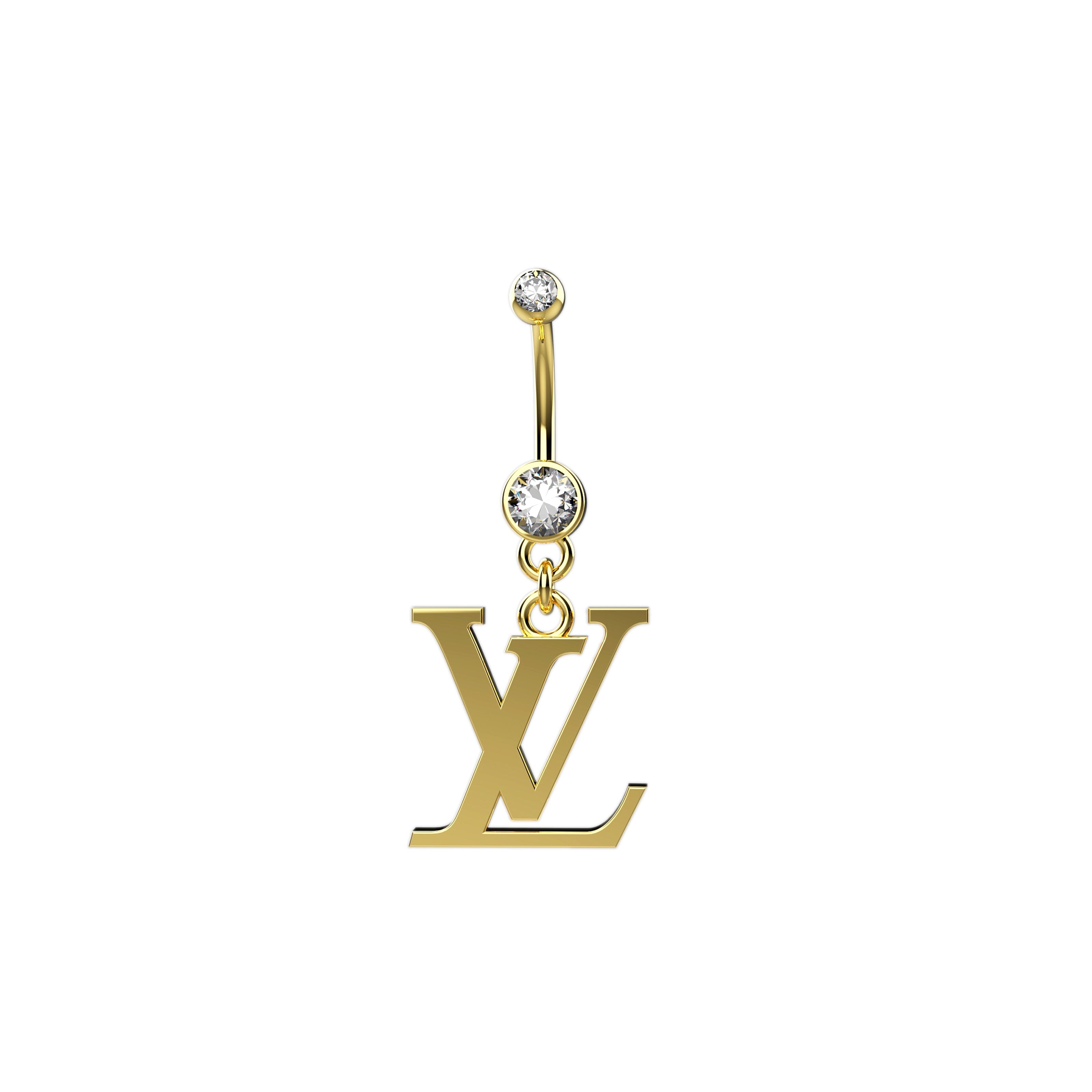 Louis Vuitton Inspired LV Belly Ring