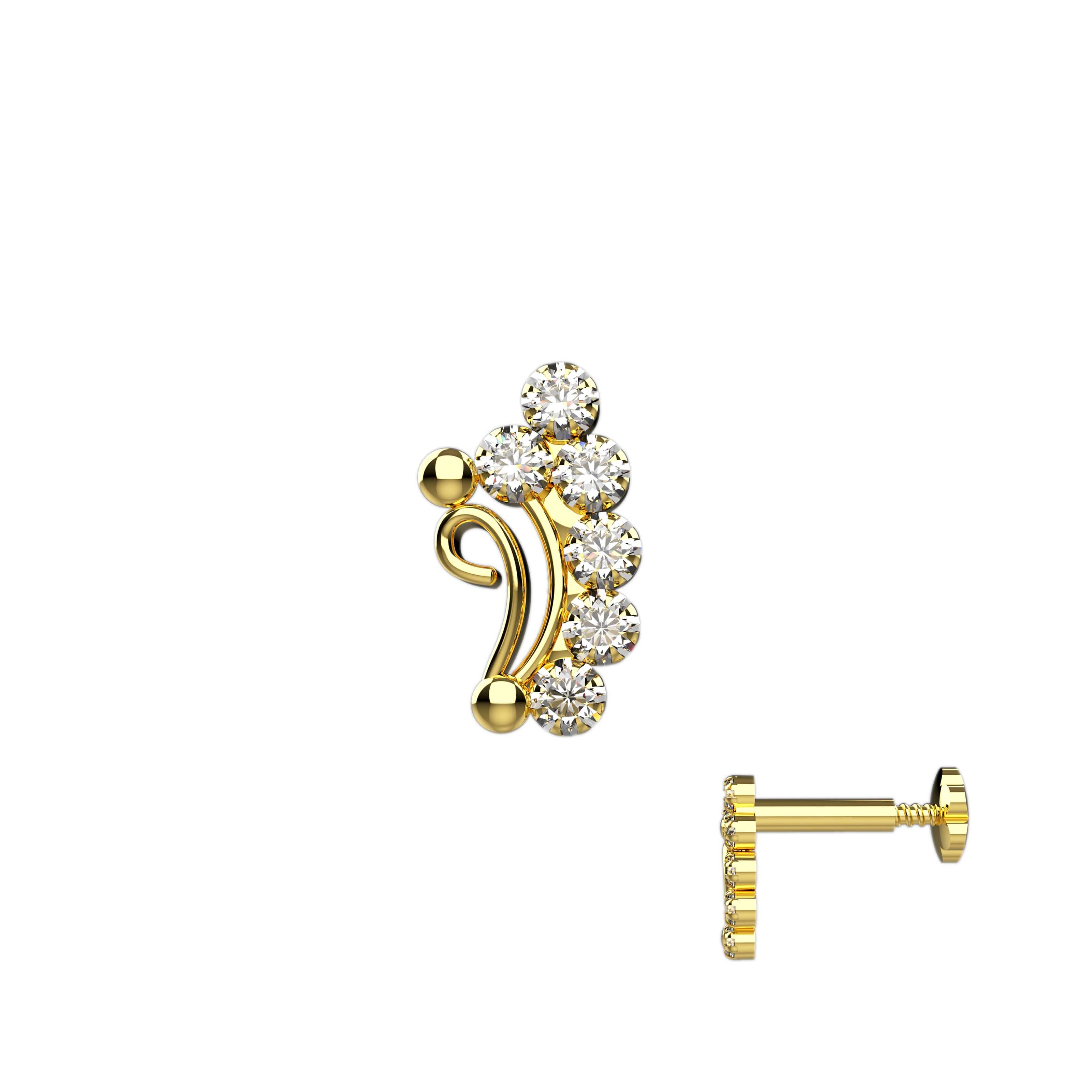 Ethnic Nose Pin Designs - Fashionable Nose Jewellery