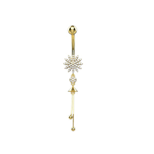 Designer CZ Belly Ring