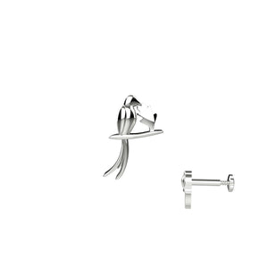 Sterling Silver Bird Nose Stud