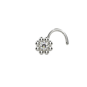 Single Diamond Nose Pin