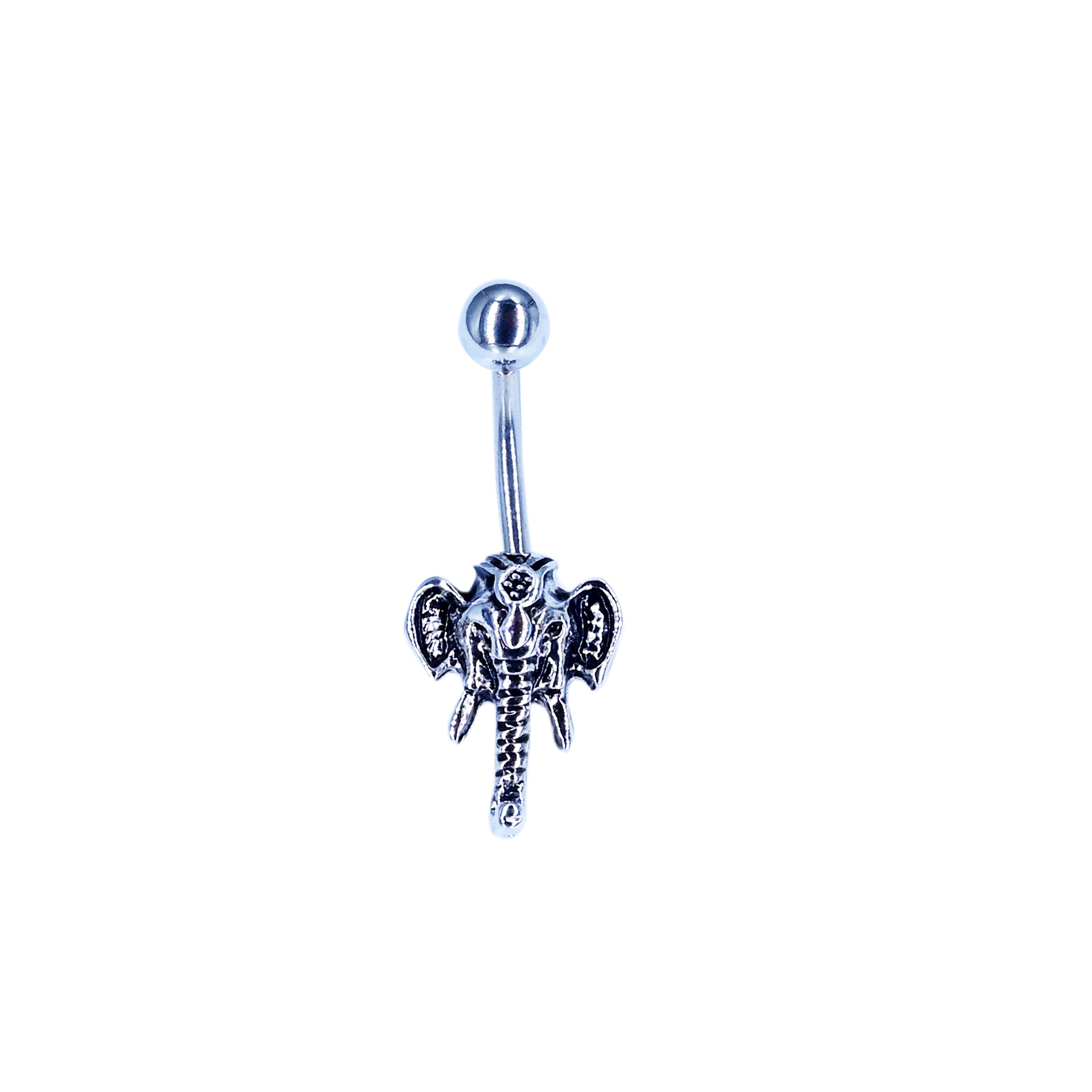 Stainless Steel Crystal Belly Button Navel Ring