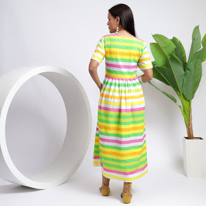 Striped Dress in Multicolor
