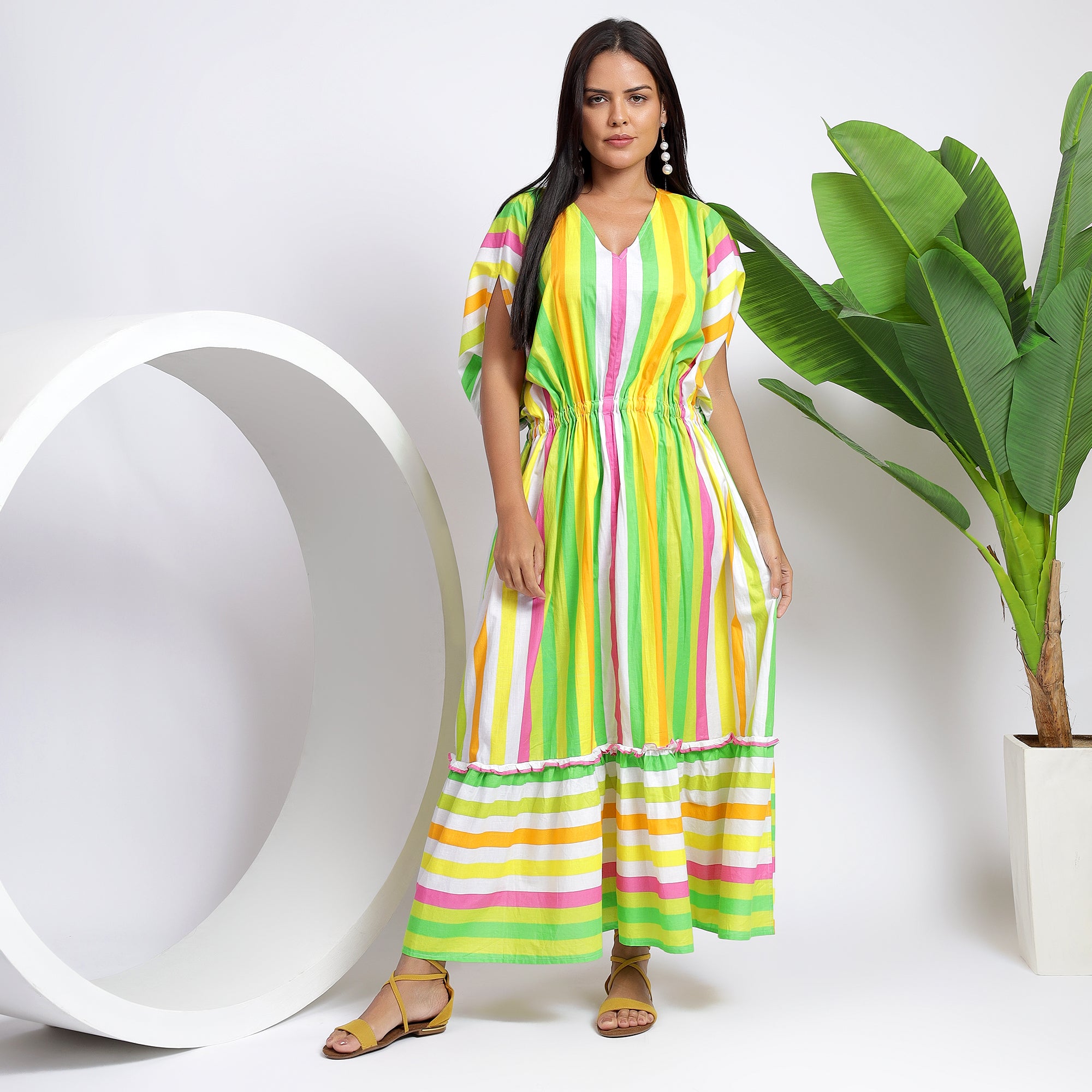 Kaftan Style Maxi Gown – Western Attire for Women