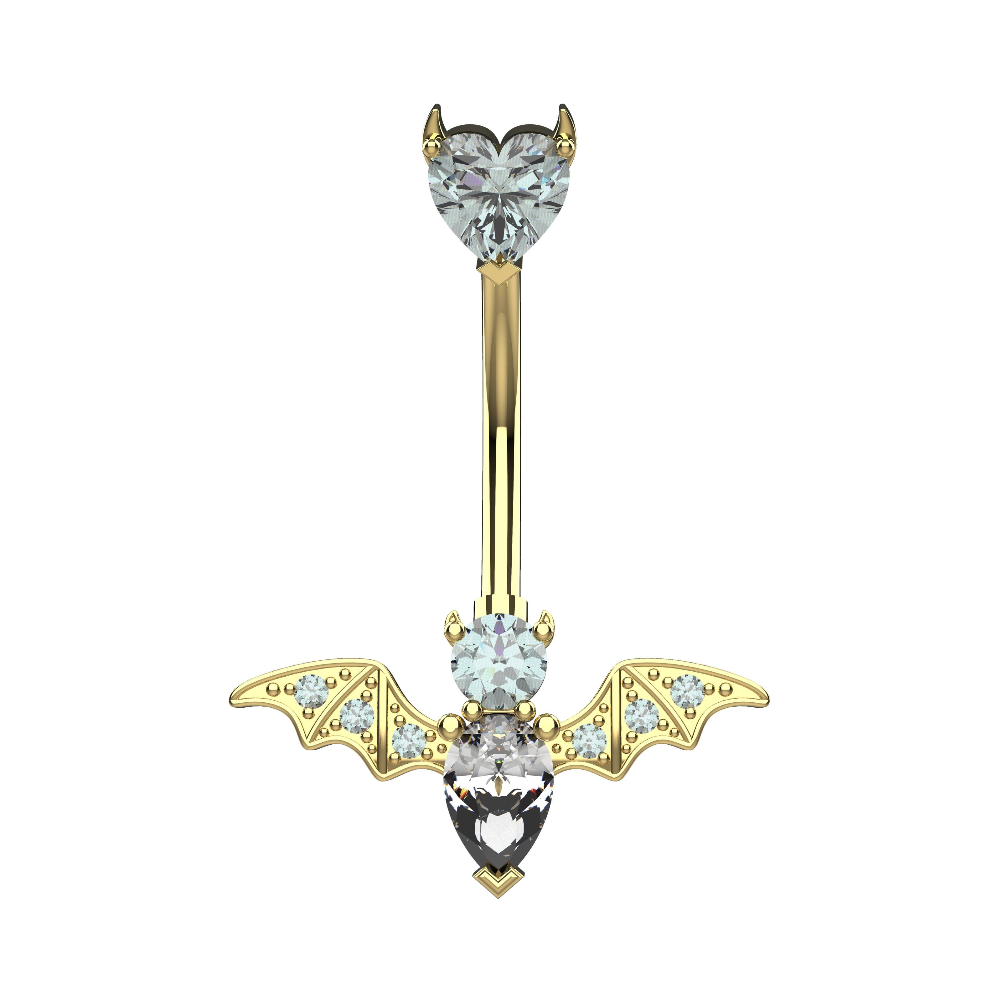 Bat Belly Button Ring