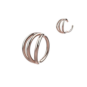 Double nose ring stud 