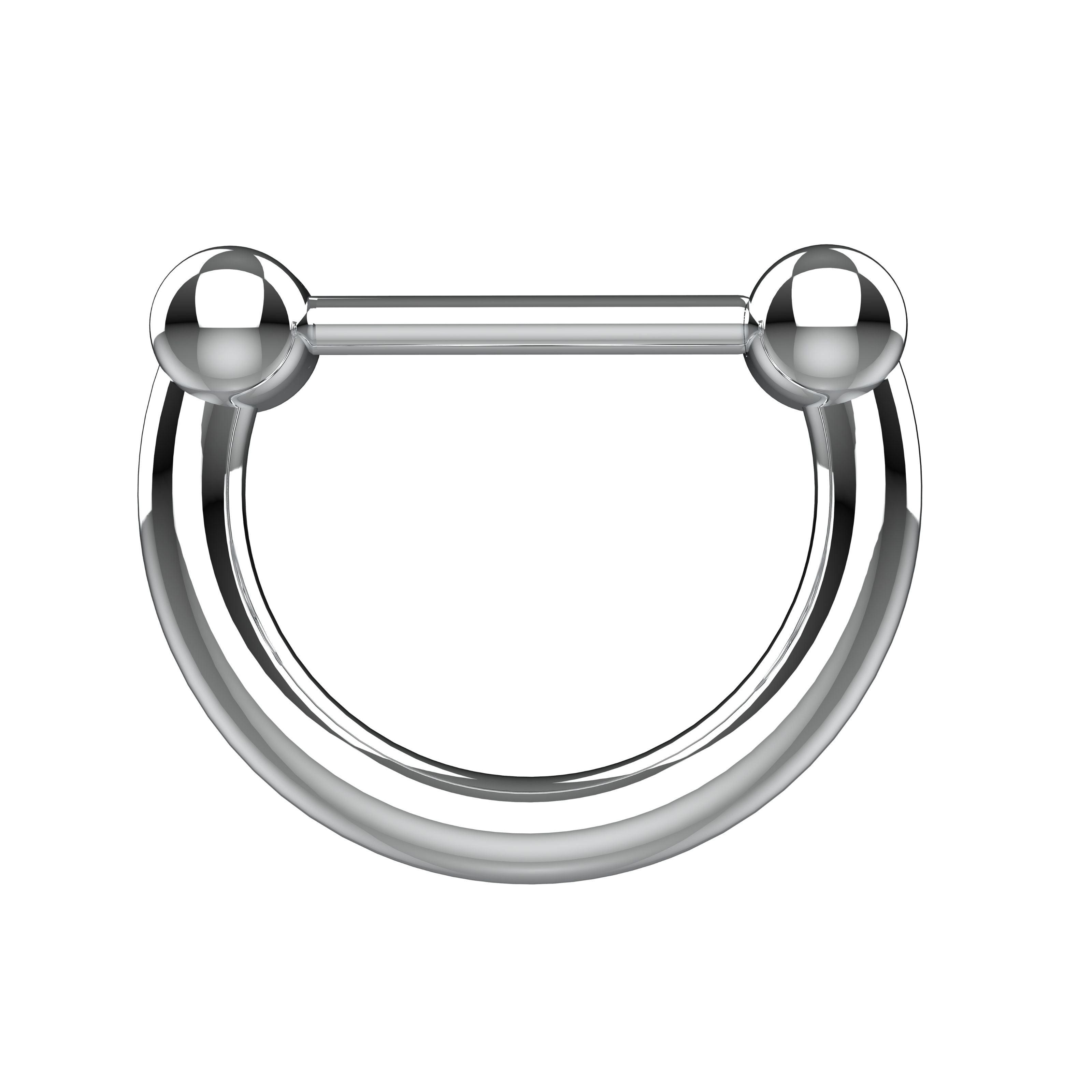 septum ring traditional silver - indian nose piercing jewellery