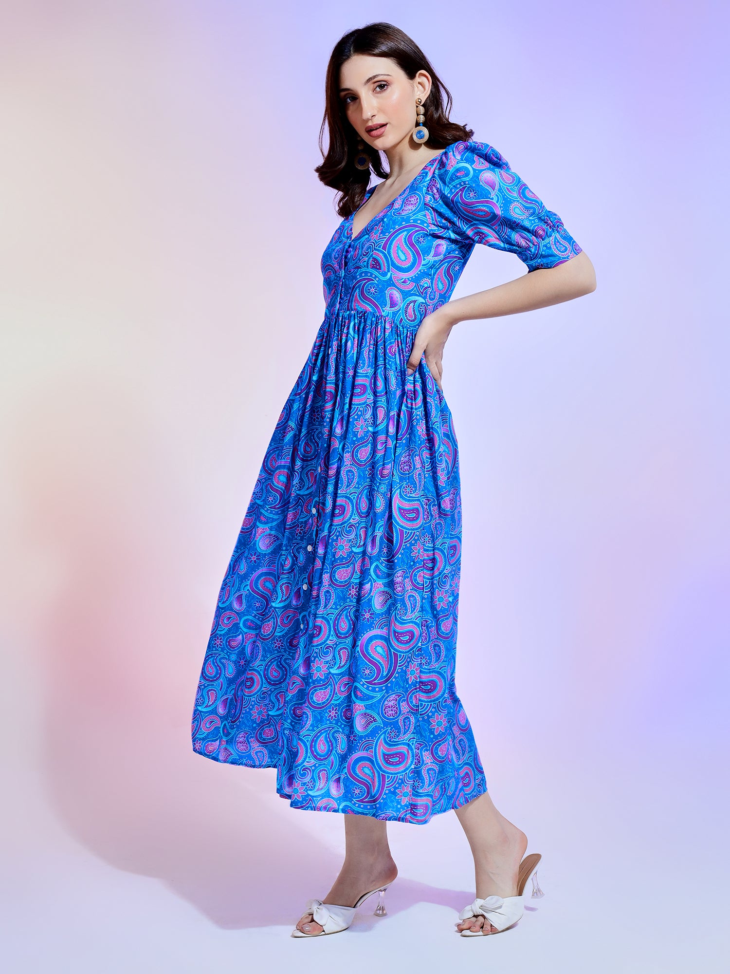 dresses for girls blue