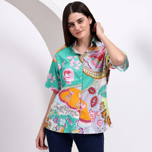 Half sleeve printed shirt
