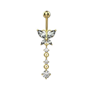 Sterling Gold Belly Button Rings