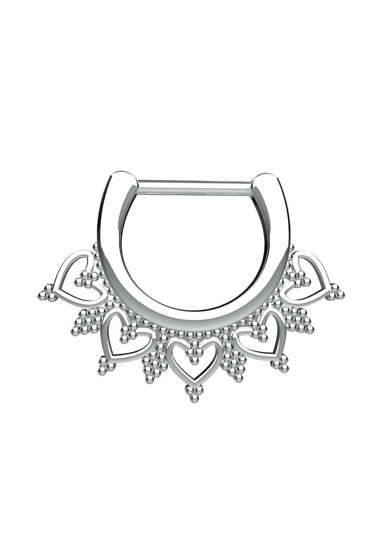 Silver Septum Ring - Septum Piercing Jewellery