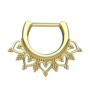 ethnic septum jewellery - septum ring for pierced nose piercing