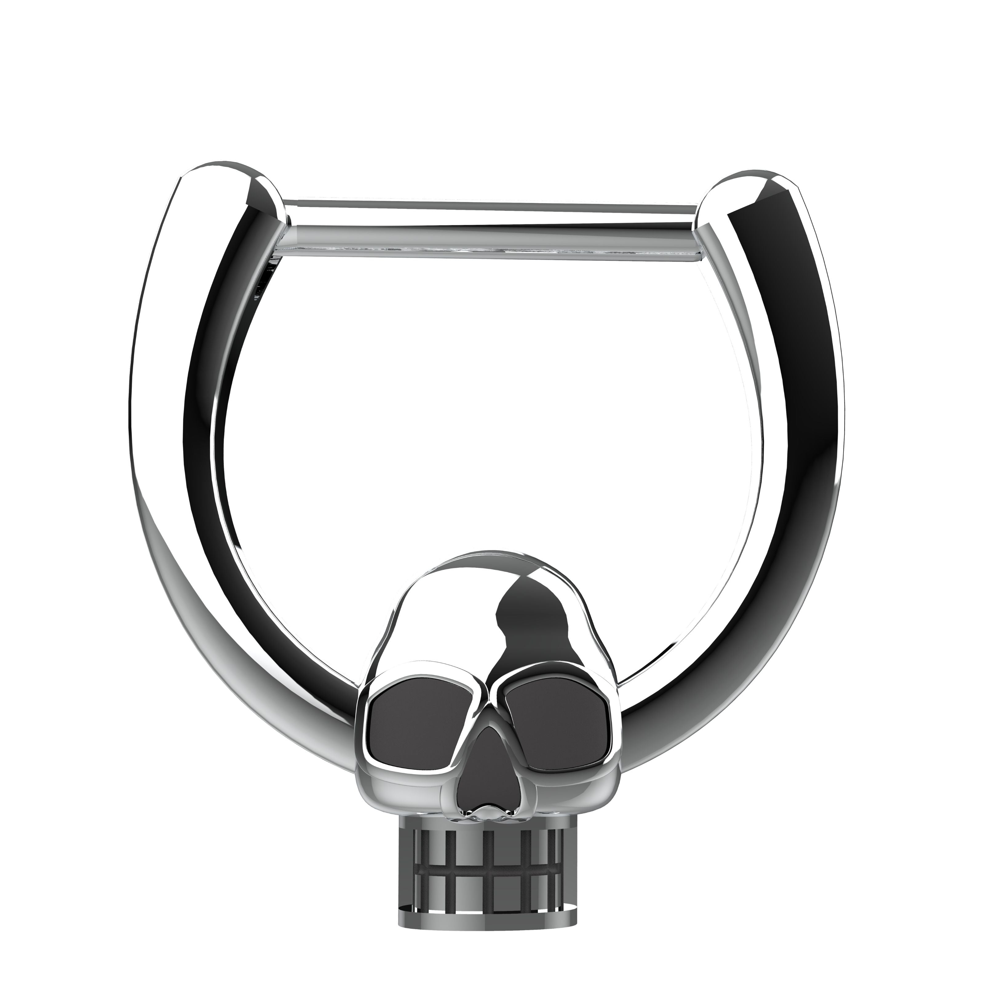 skull design nose piercing ring - traditional tribal nose ring