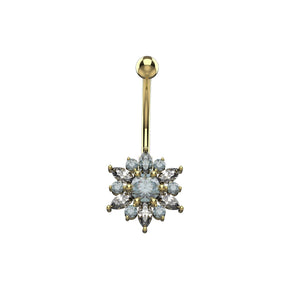 Sunflower Gold Navel Ring