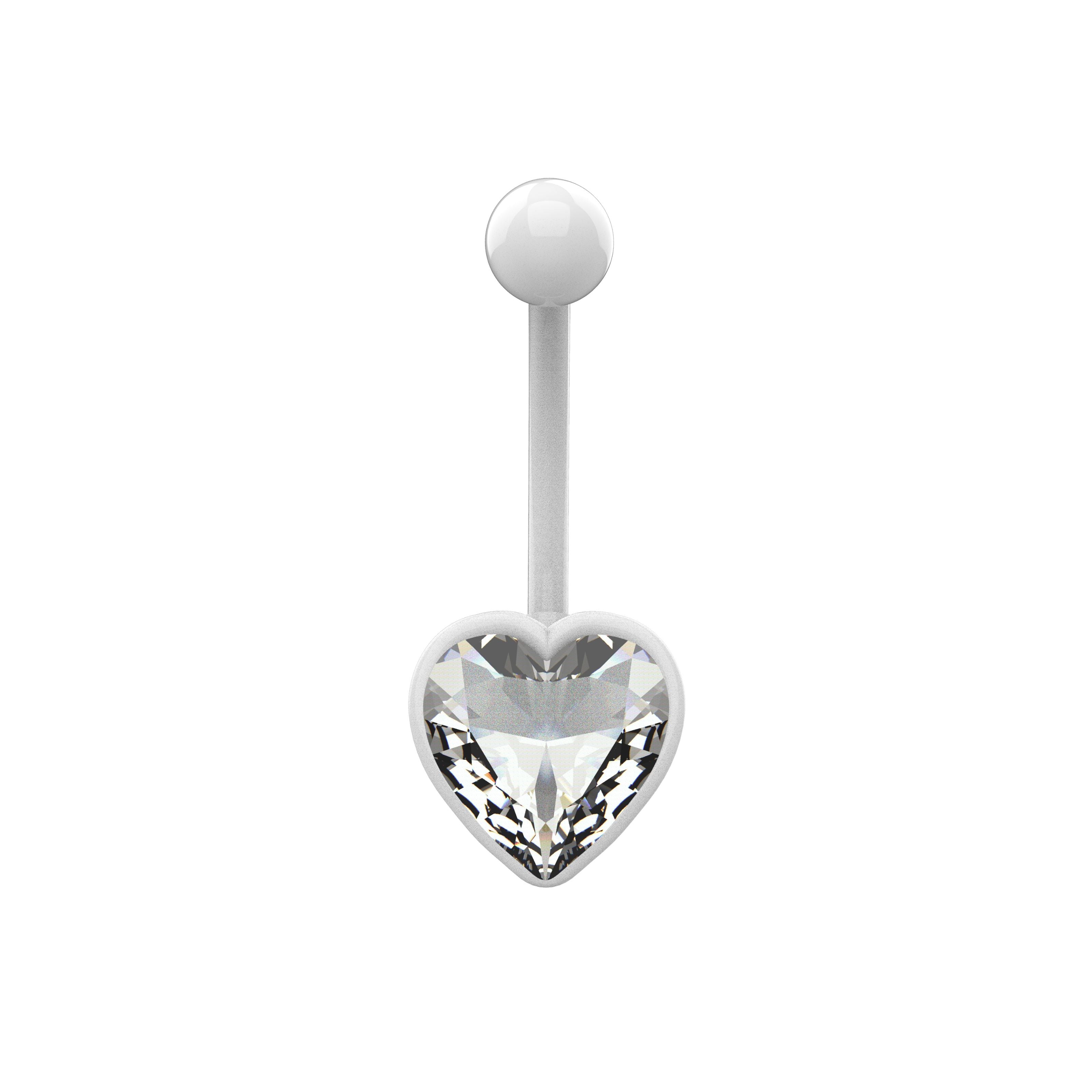 heart shape navel piercing ring india