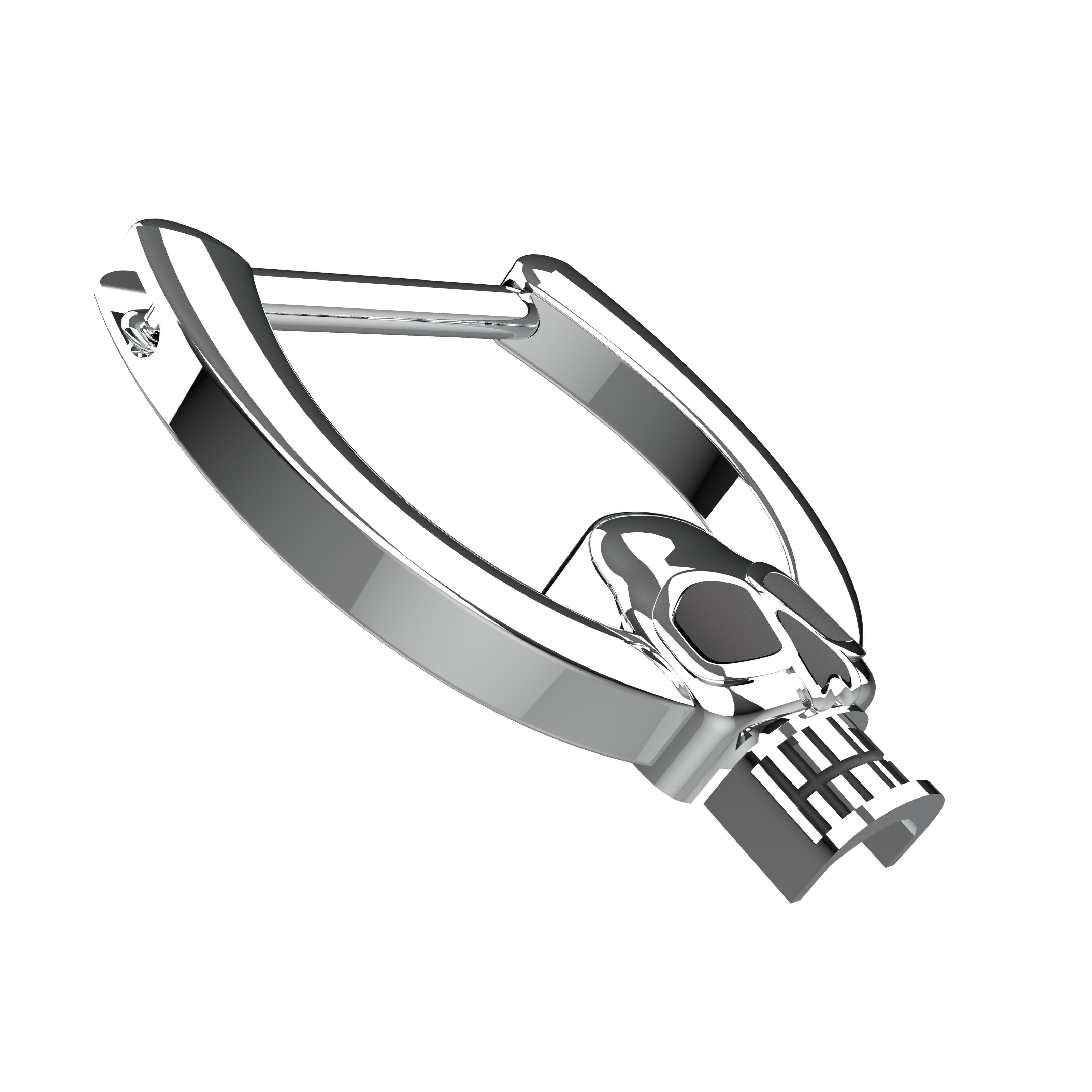 indian septum ring skull - tribal nose piercing jewellery