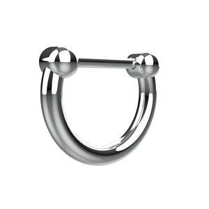 indian press on nose ring - silver press on septum jewellery