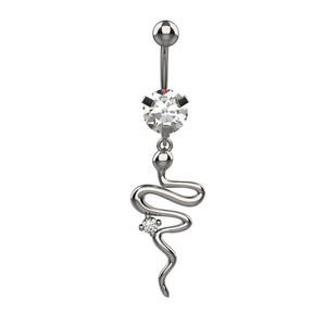 Snake Design Belly Ring - Animal style Belly Button Piercing Jewellery