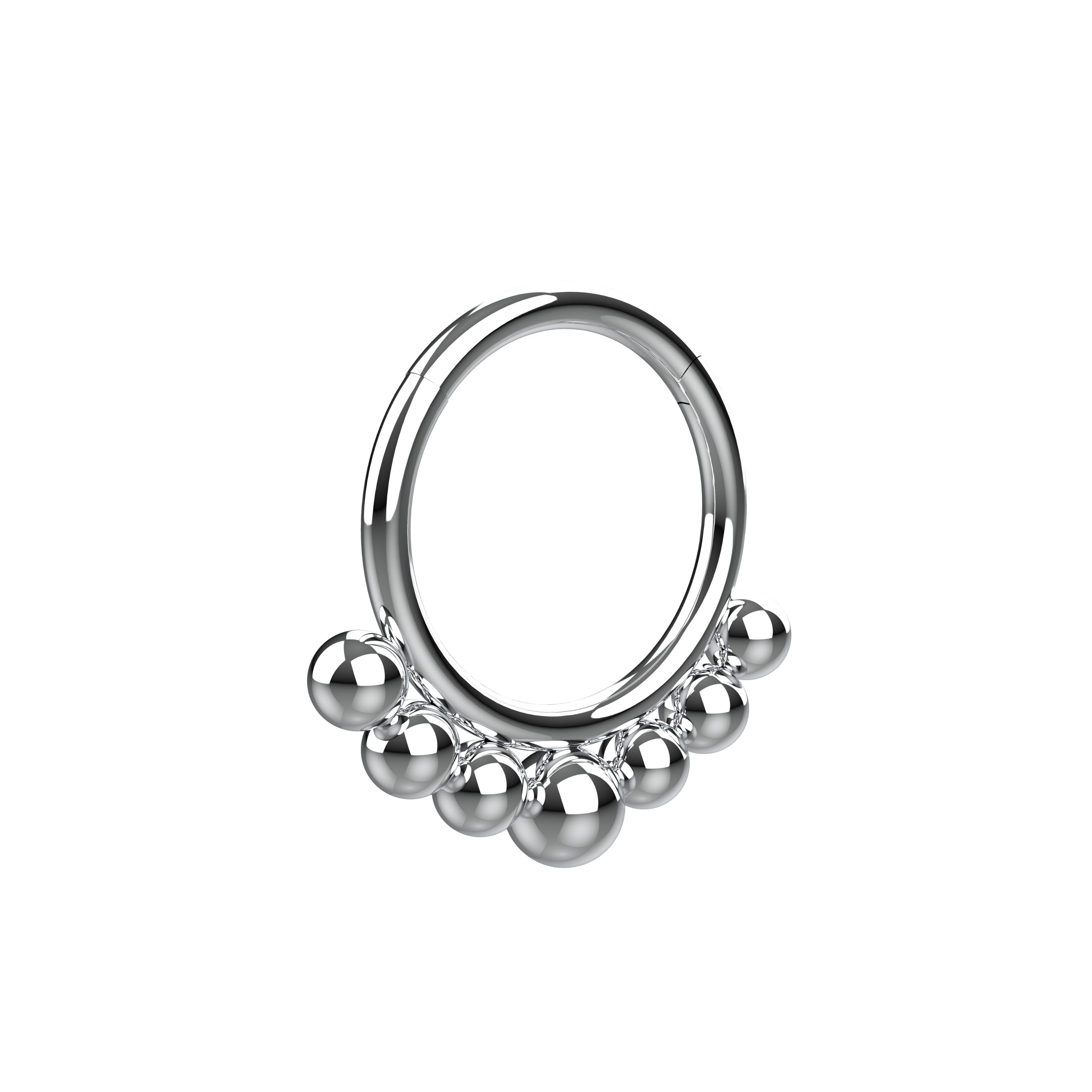 septum ring for women india - indian nose piercing jewellery