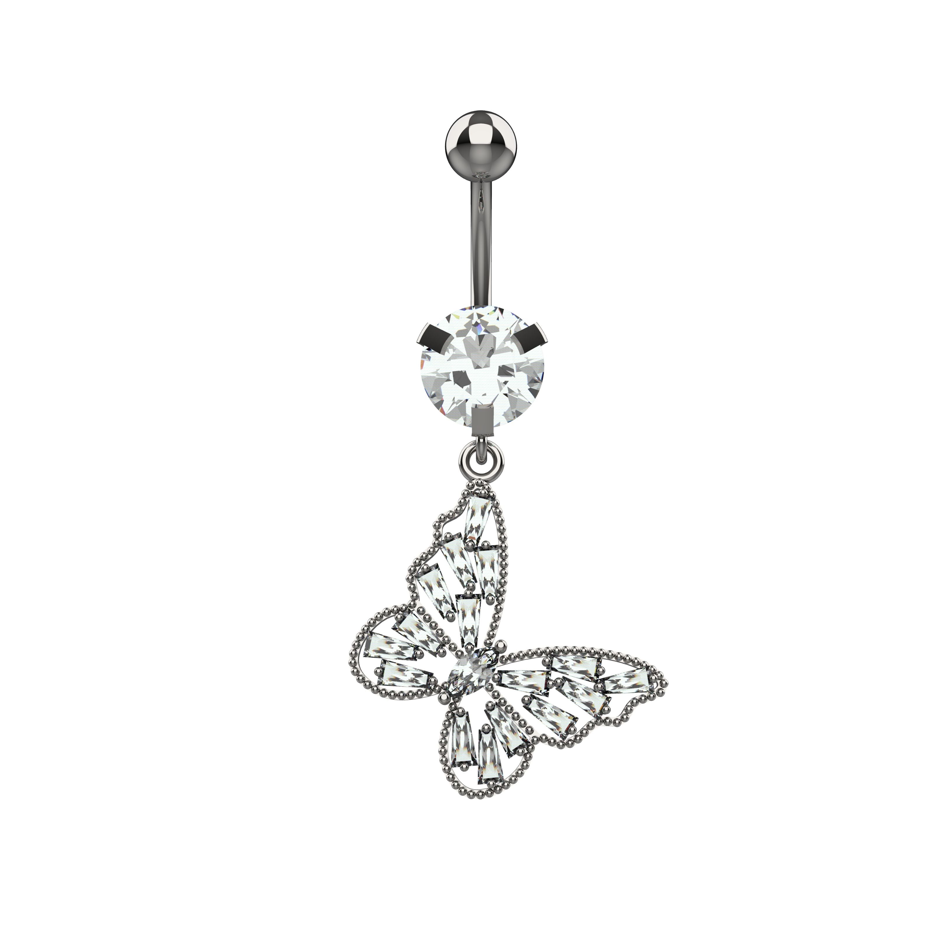 butterfly dangle belly button ring 14g
- butterfly navel jewellery for women india
