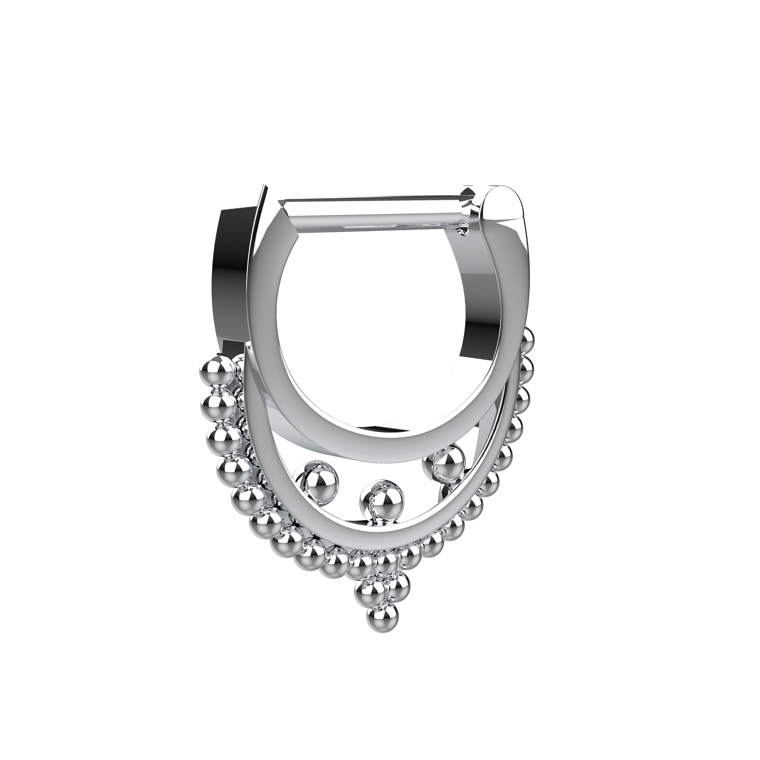 indian tribal septum ring - ethnic septum jewellery
